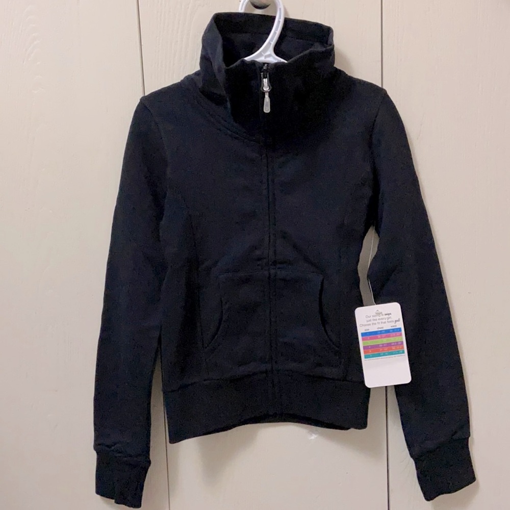 Triple Flip Black Zip Up Sweatshirt